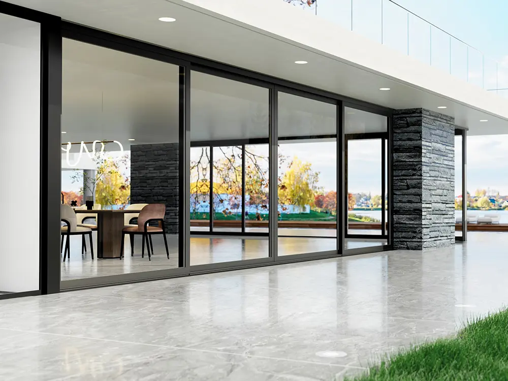HYQT155M Heavy-duty Magnetic Suspension Thermal Break Sliding Door